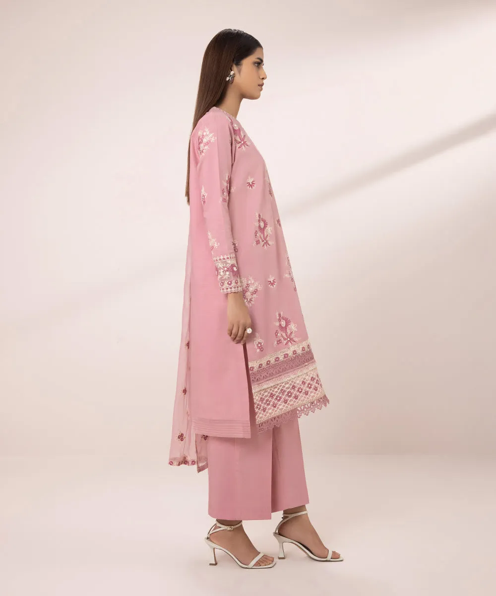 3 Piece - Embroidered Lawn Suit