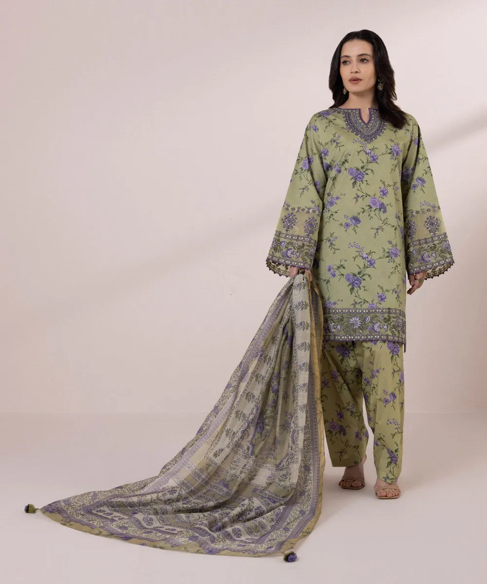 3 Piece - Embroidered Lawn Suit