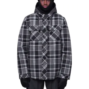 686 Woodland Insulated Snowboard Jacket - Charcoal Plaid