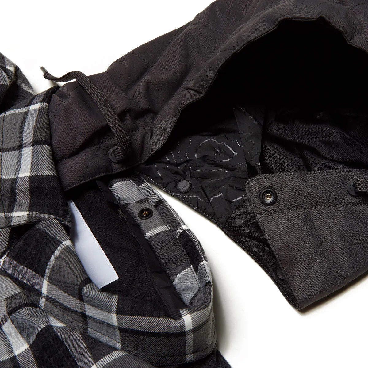 686 Woodland Insulated Snowboard Jacket - Charcoal Plaid