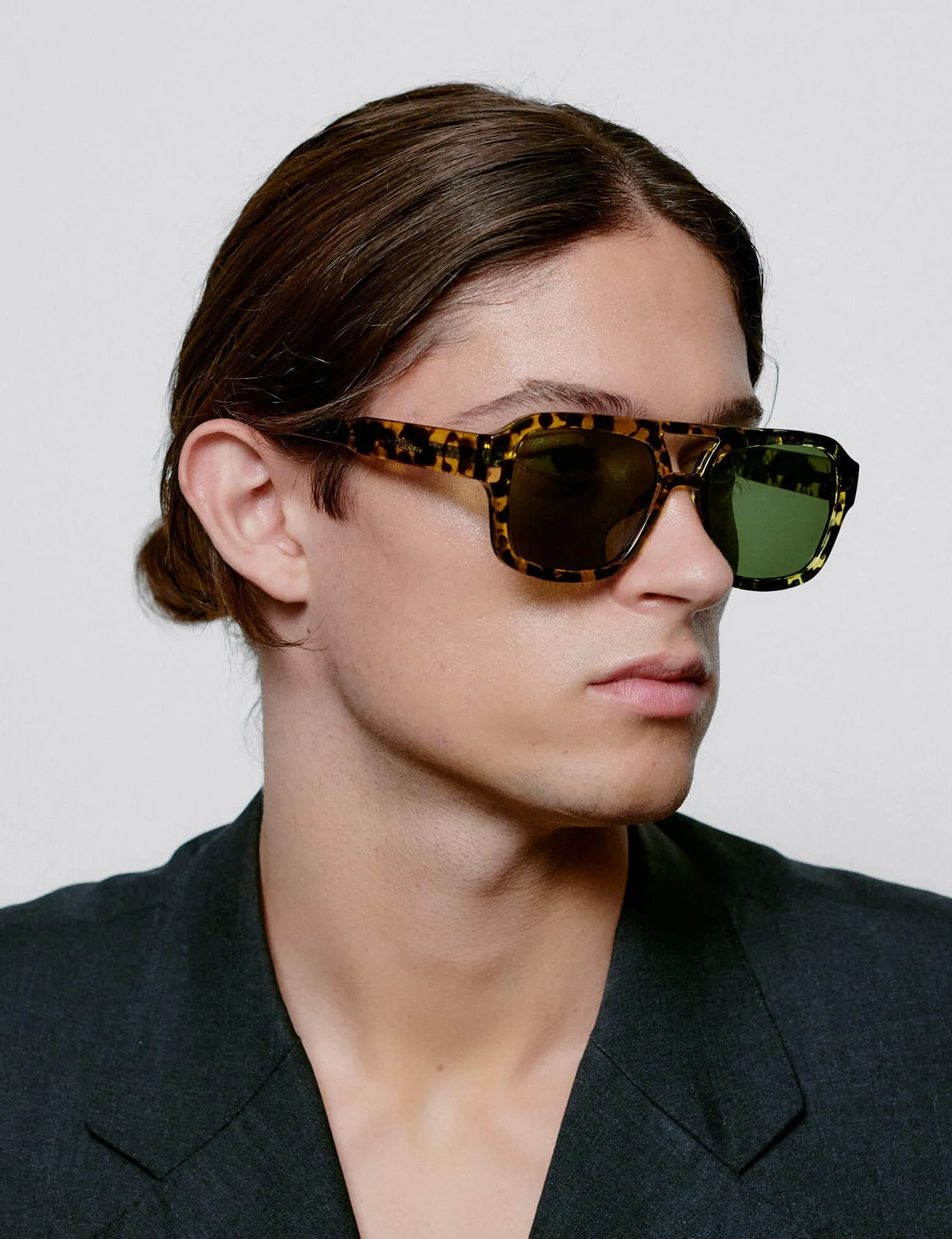 A. Kjaerbede Kaya Sunglasses - Black/Yellow Tortoise