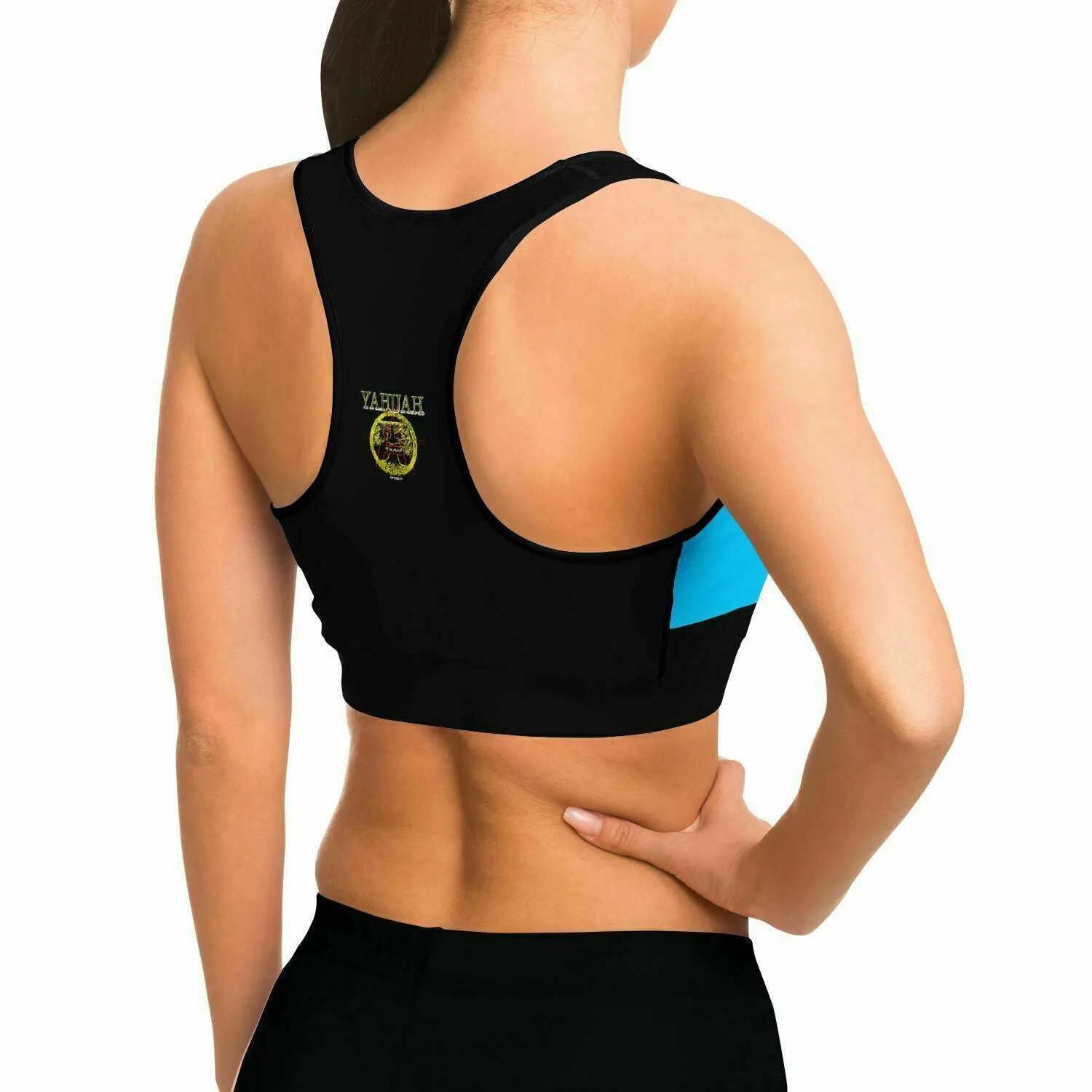 A-Team 01 Blue Designer Sports Bra