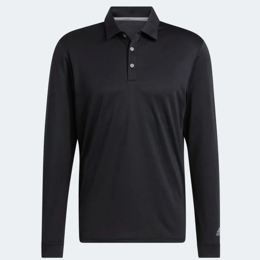 Adidas Long Sleeve Polo Shirt - Black