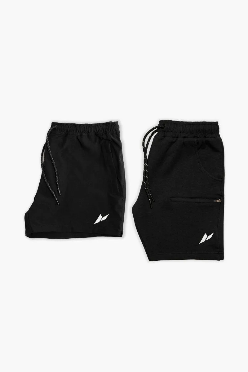 Arc 4 & Tapered Shorts Black Value Pack