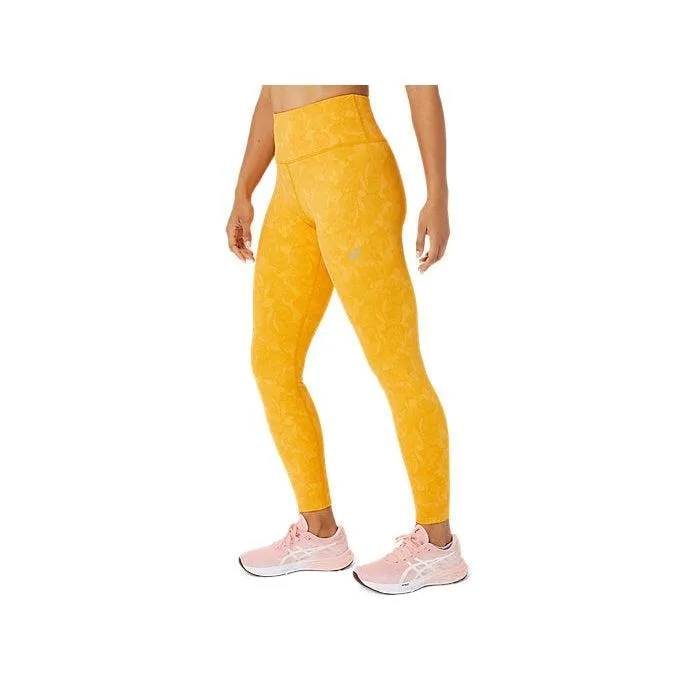 Asics Women's RunKoyo Jacquard  Tight - Tiger Yellow