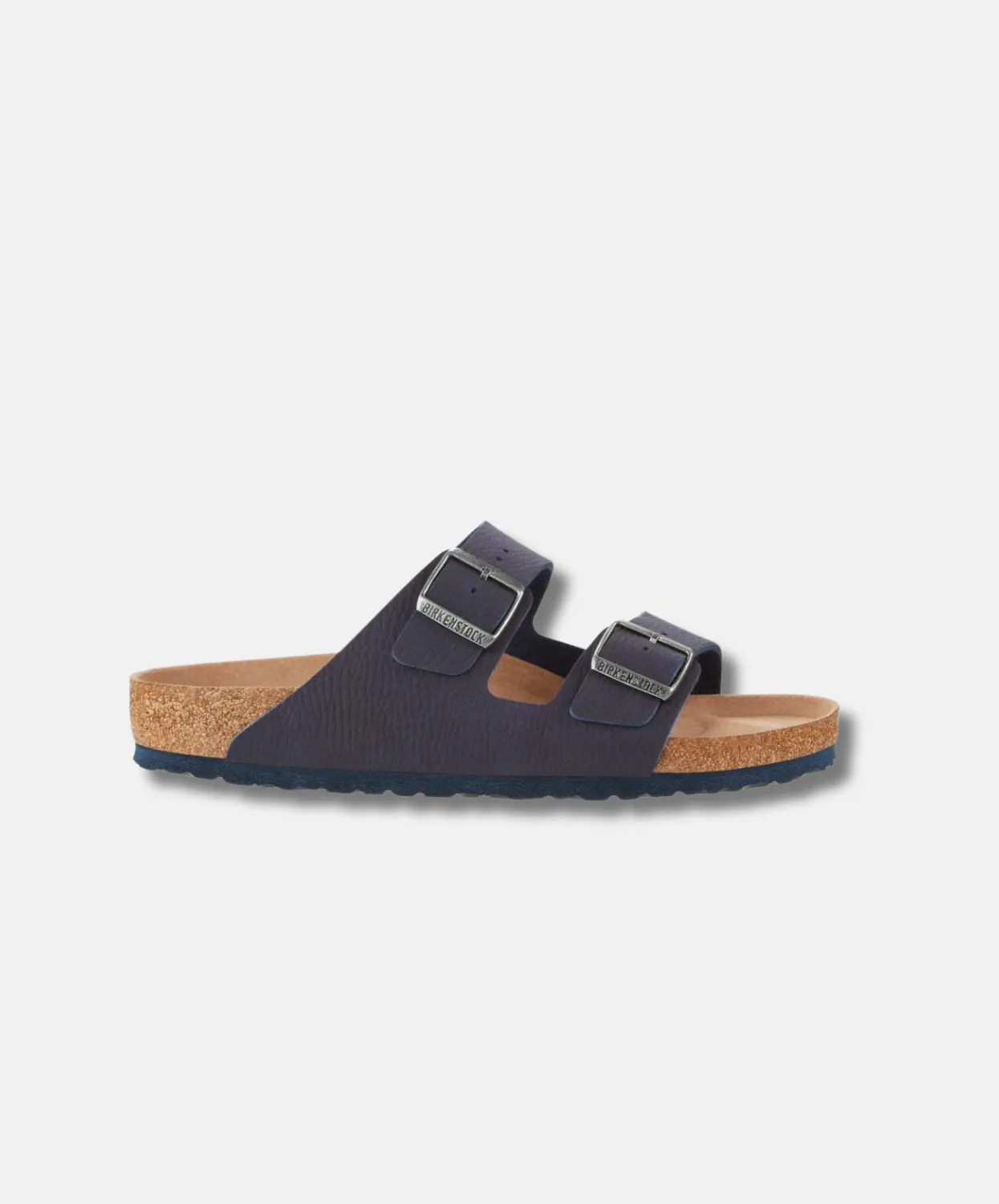 Birkenstock Arizona BirkiBuc Desert Dust Indigo Blue Vegan Sandals