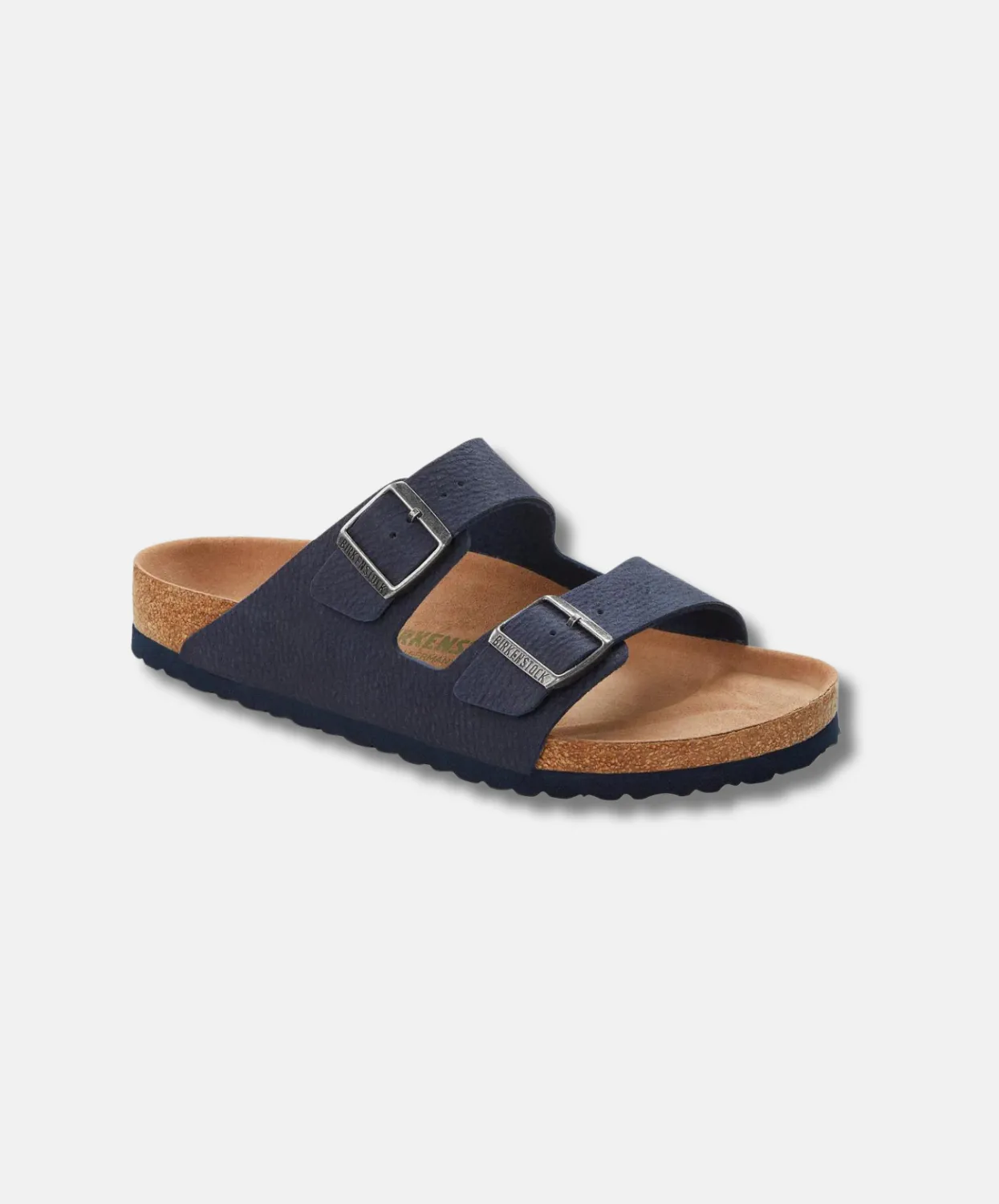 Birkenstock Arizona BirkiBuc Desert Dust Indigo Blue Vegan Sandals