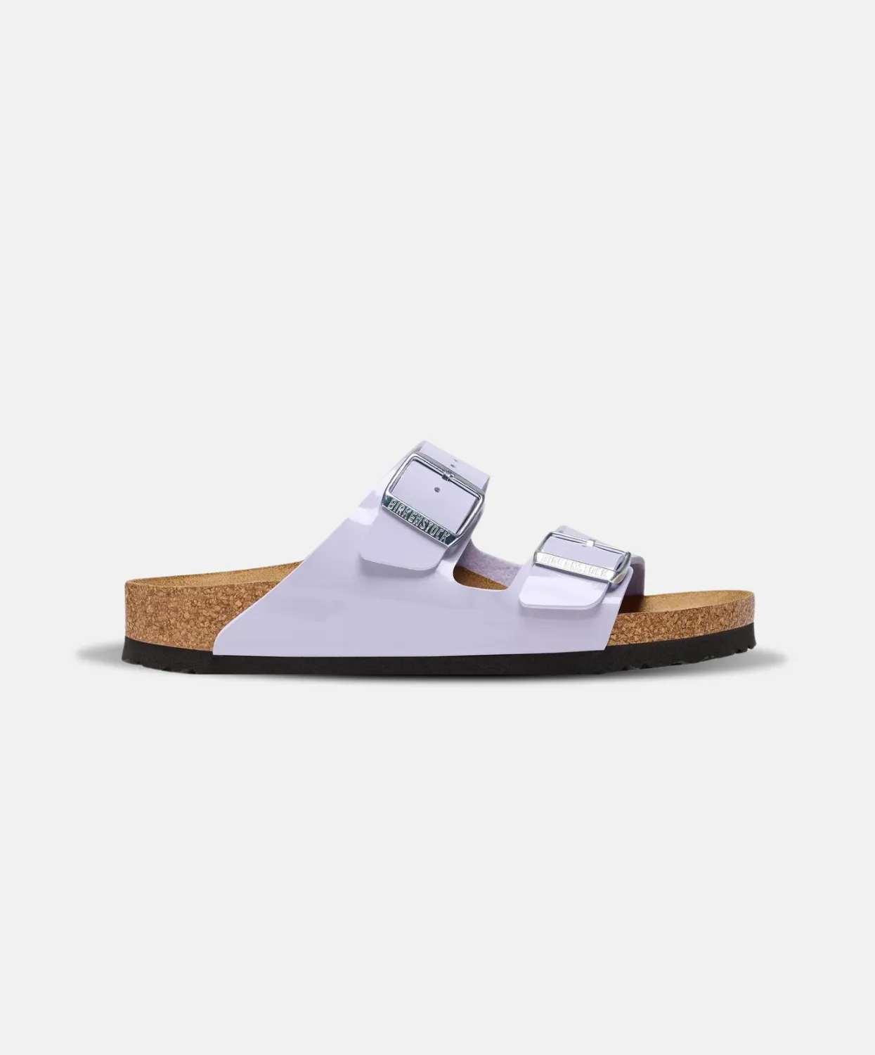 Birkenstock Arizona Birko-Flor Purple Fog Patent Sandals