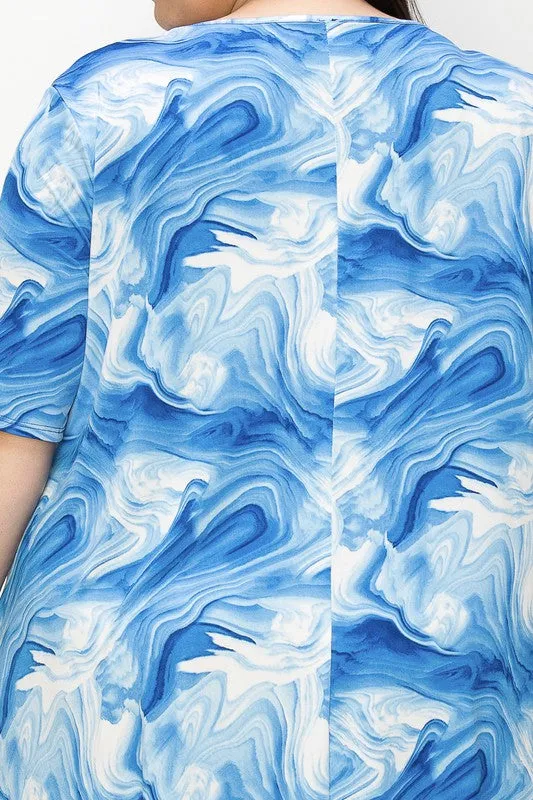 Blue Haze Tie Dye Dress