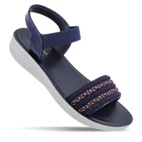 Blue Tyga Womens Ankle Strap Heel Sandal  - BT2714 Navy Blue