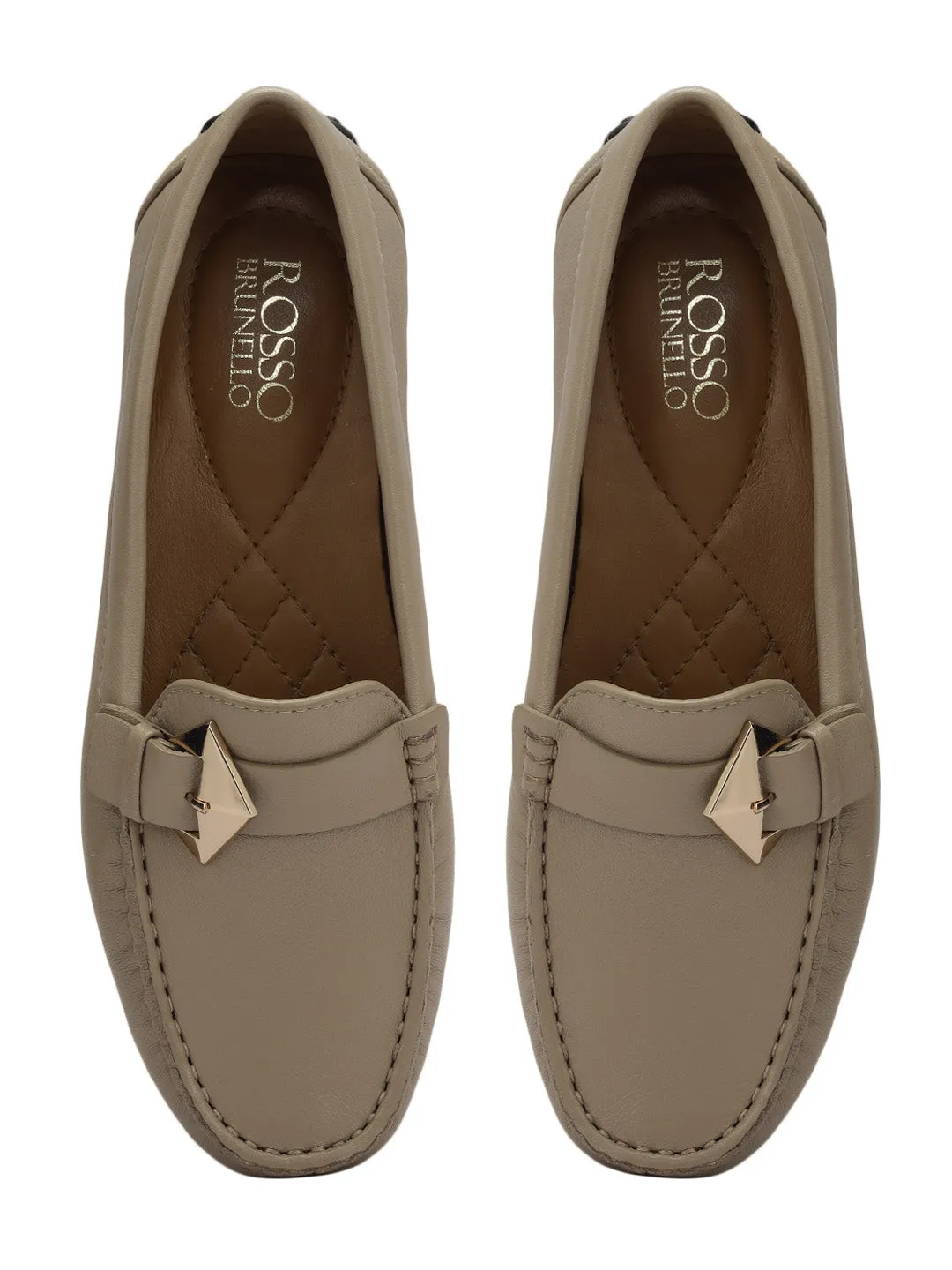 Brown Buckled Moccasins