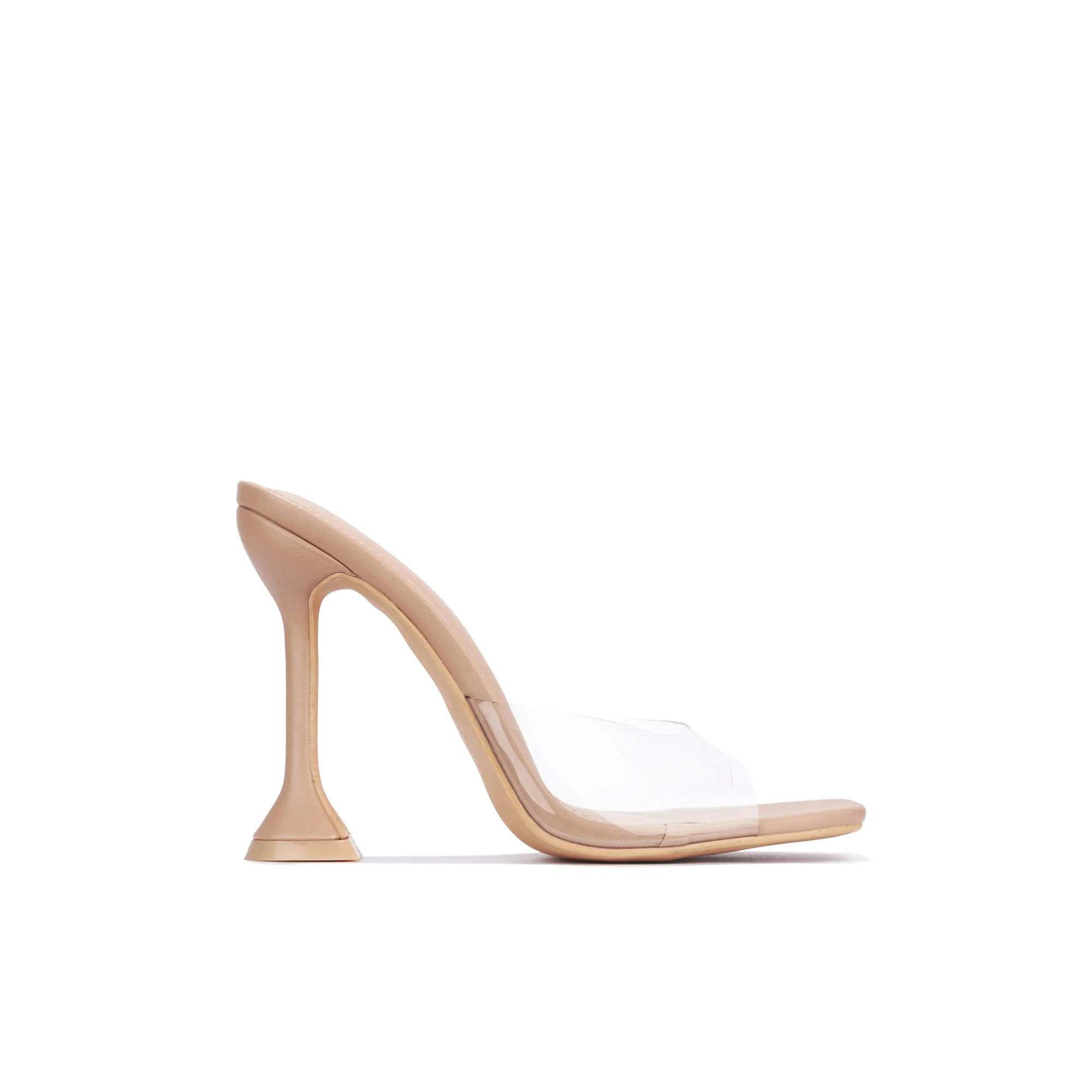 Champagne & Sunshine Clear Heels - Nude