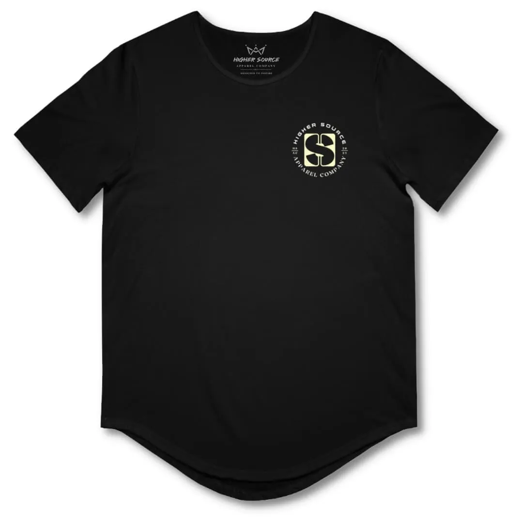 Change Your Reality Curved Hem T Shirt - Black / Conditioner