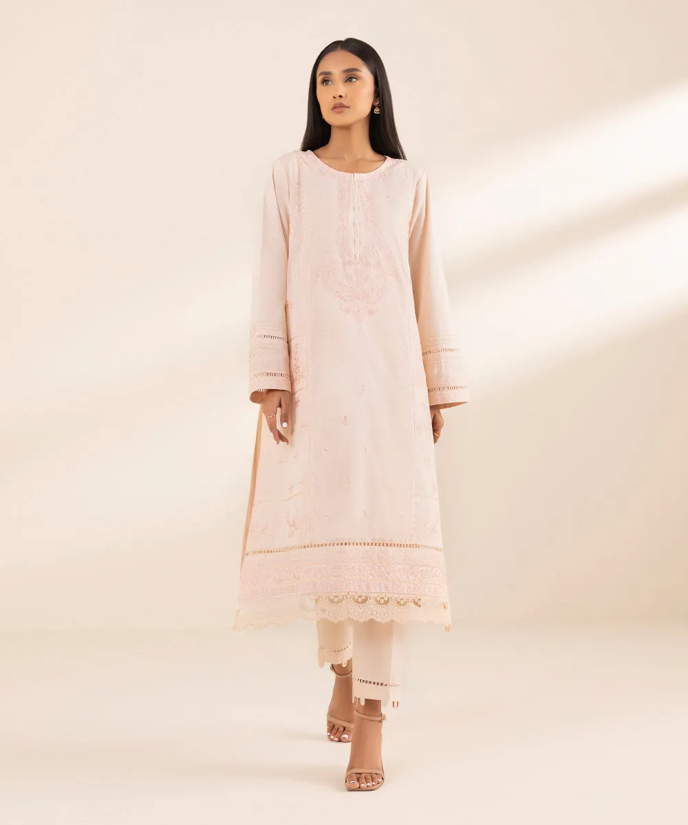 Chikankari Embroidered Shirt