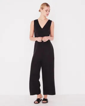 Column Cupro SL Black Jumpsuit