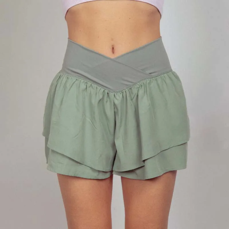 Double Layer Onion Skin Shorts