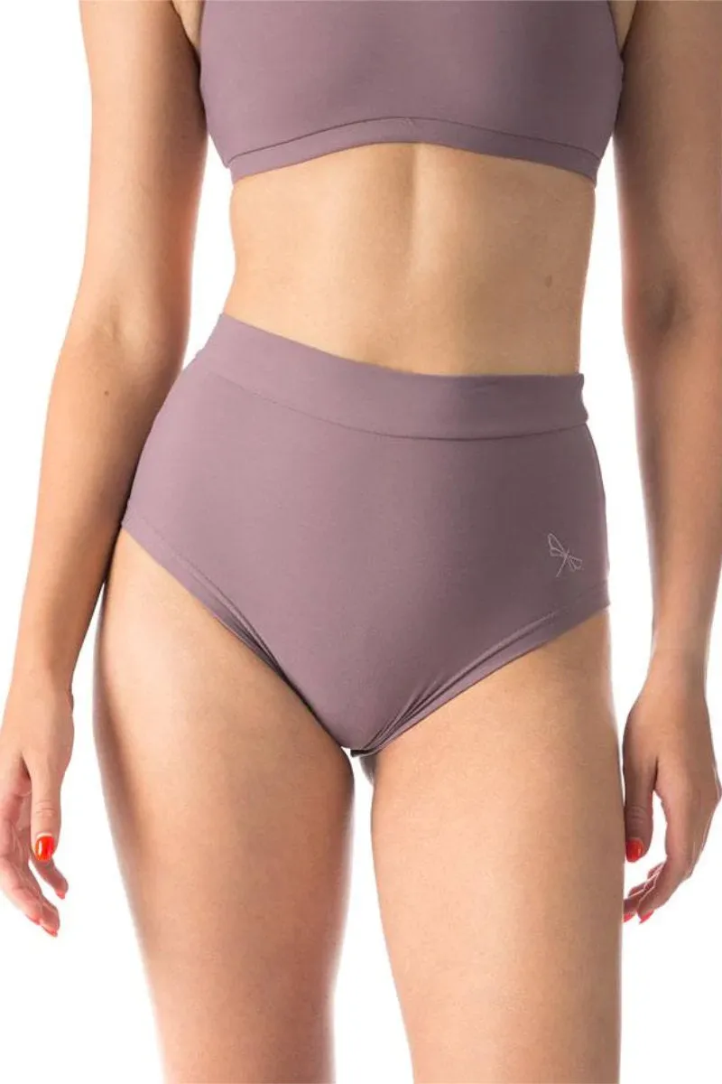 Dragonfly Lola High-Waisted Shorts - Lilac