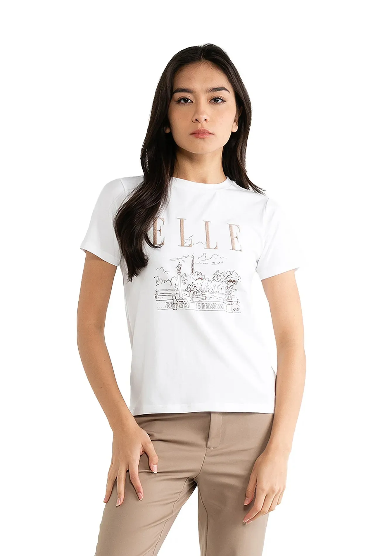 ELLE Active Paris Landscape Graphic Tee