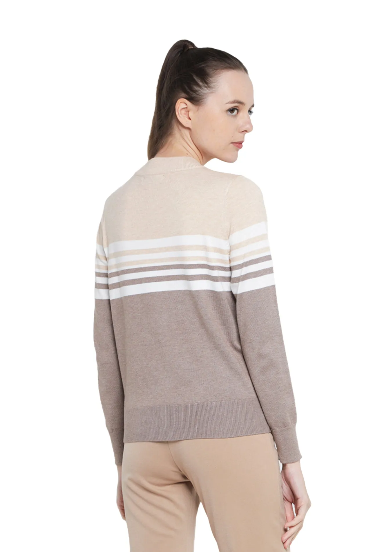 ELLE Active Round Neck Knit Sweater