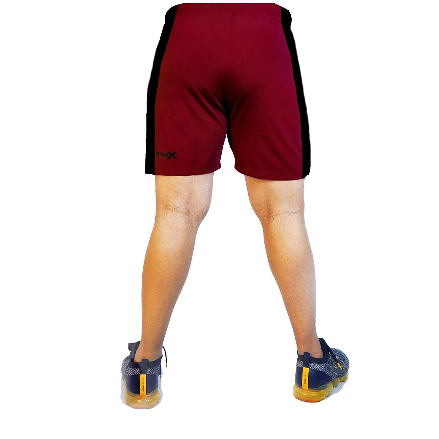 Eternity Maroon Shorts With Black Panel- Sale