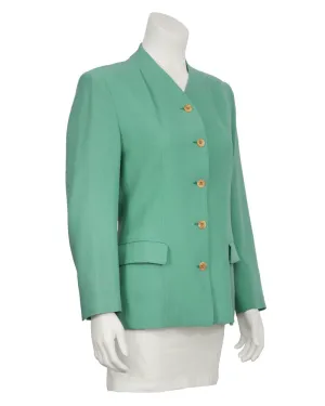 Green Crepe Jacket