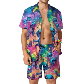 Groove Fest Men's Rave Swim Shorts Set