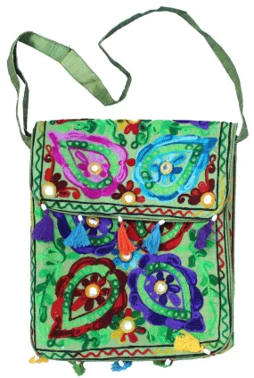 India Clothing Handcrafted Womens Cross Body Bohemian Hippie Gypsy Bag