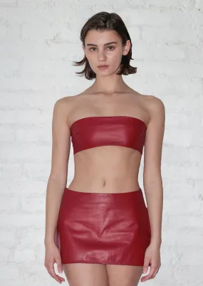 Linear Bandeau in Plongé Leather