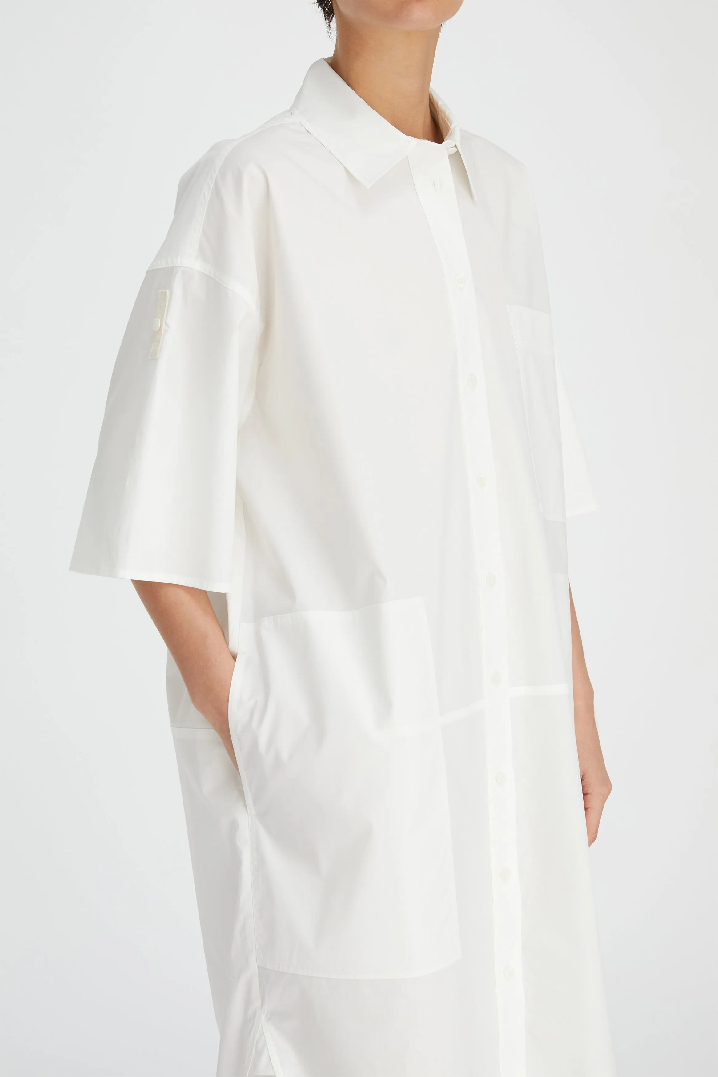 LM Poplin SS Shirt Dress