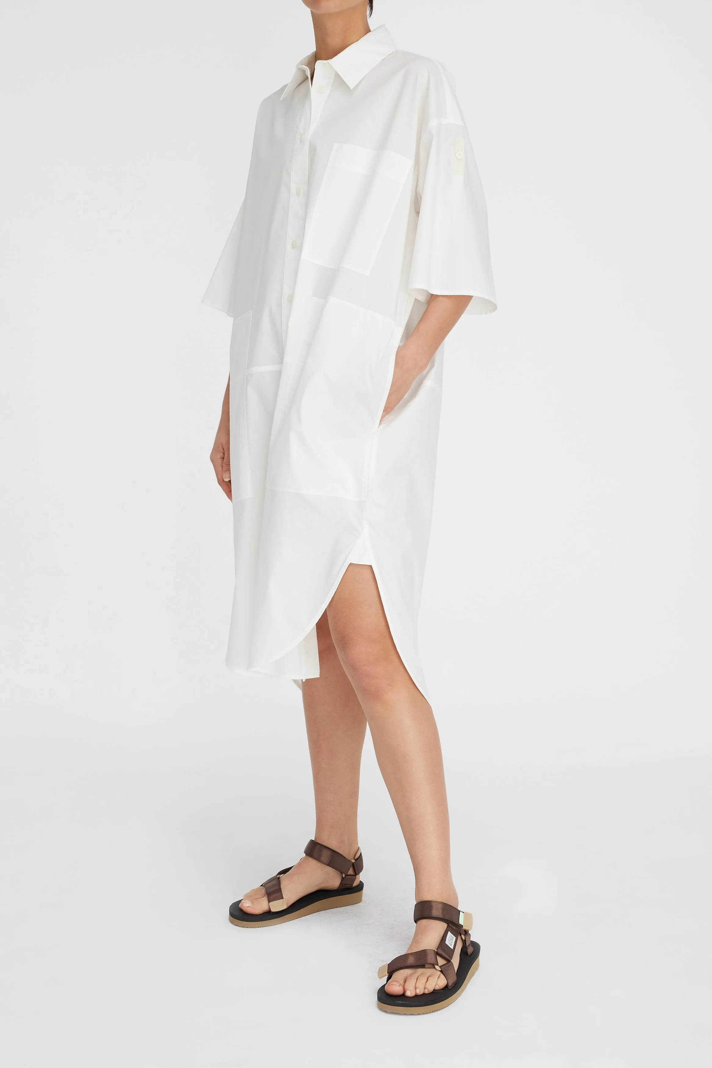 LM Poplin SS Shirt Dress