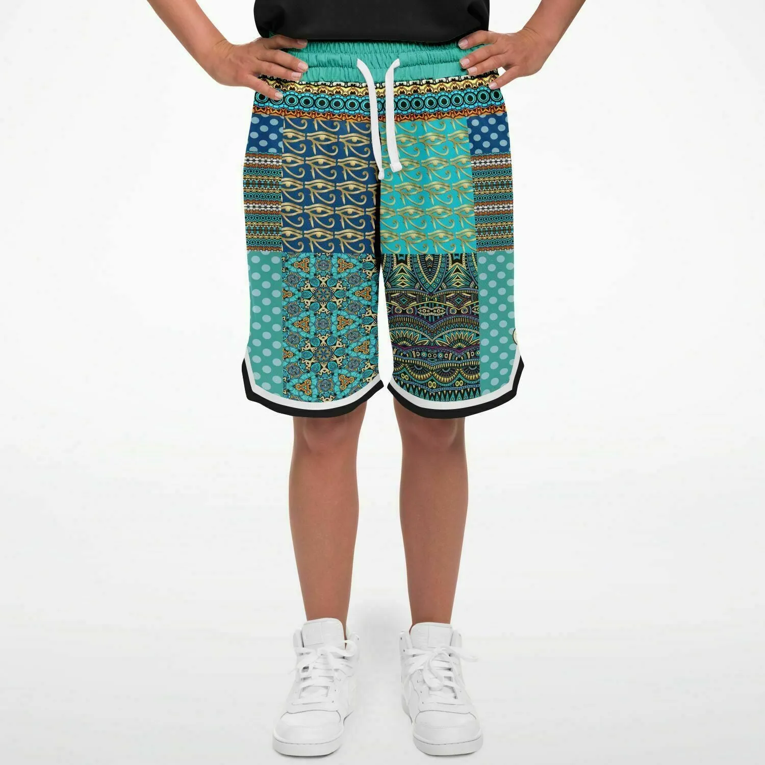 Many Blessings Horus Eye Basketball Shorts