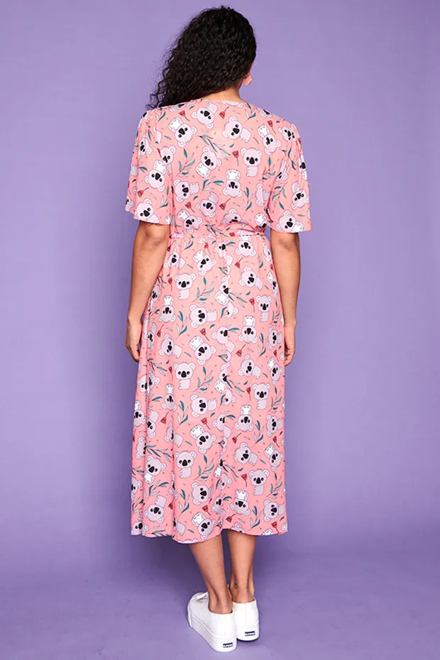 Marley Pink Koala Dress