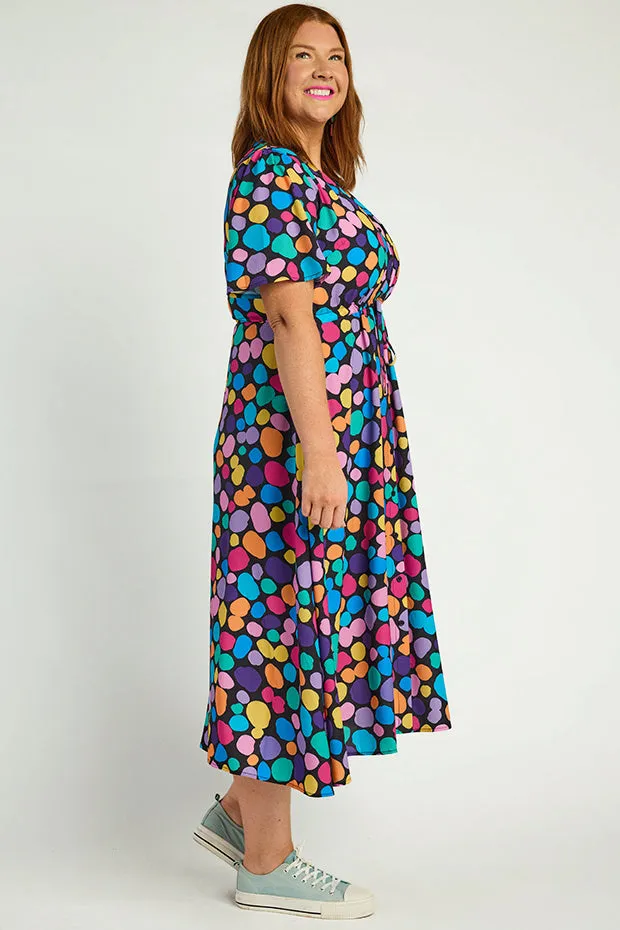 Marley Rainbow Pebble Spots Dress