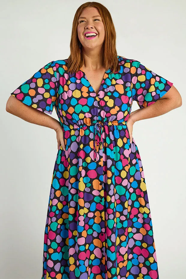 Marley Rainbow Pebble Spots Dress