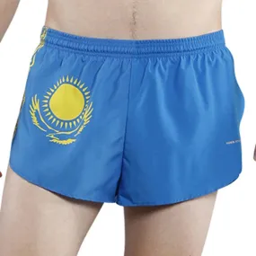 Men's 1" Elite Split Shorts- Kazakhstan