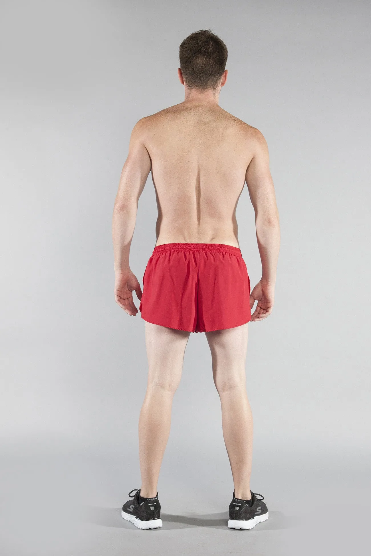 Men's 1" Elite Split Shorts- Red