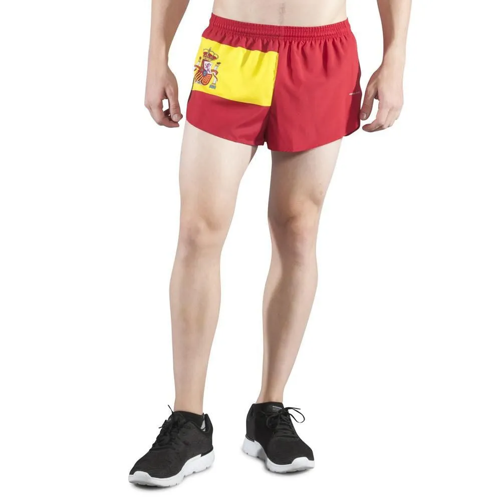 Men's 1" Elite Split Shorts- Spain