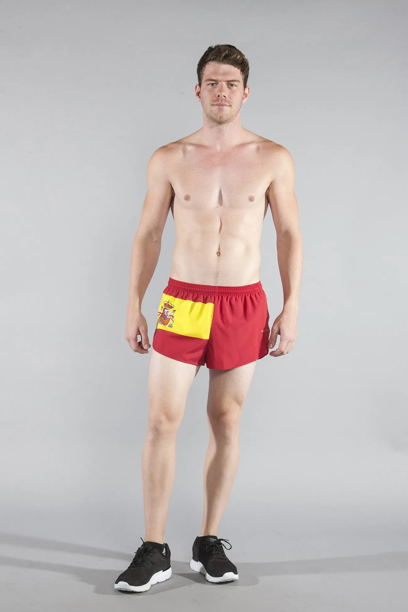 Men's 1" Elite Split Shorts- Spain