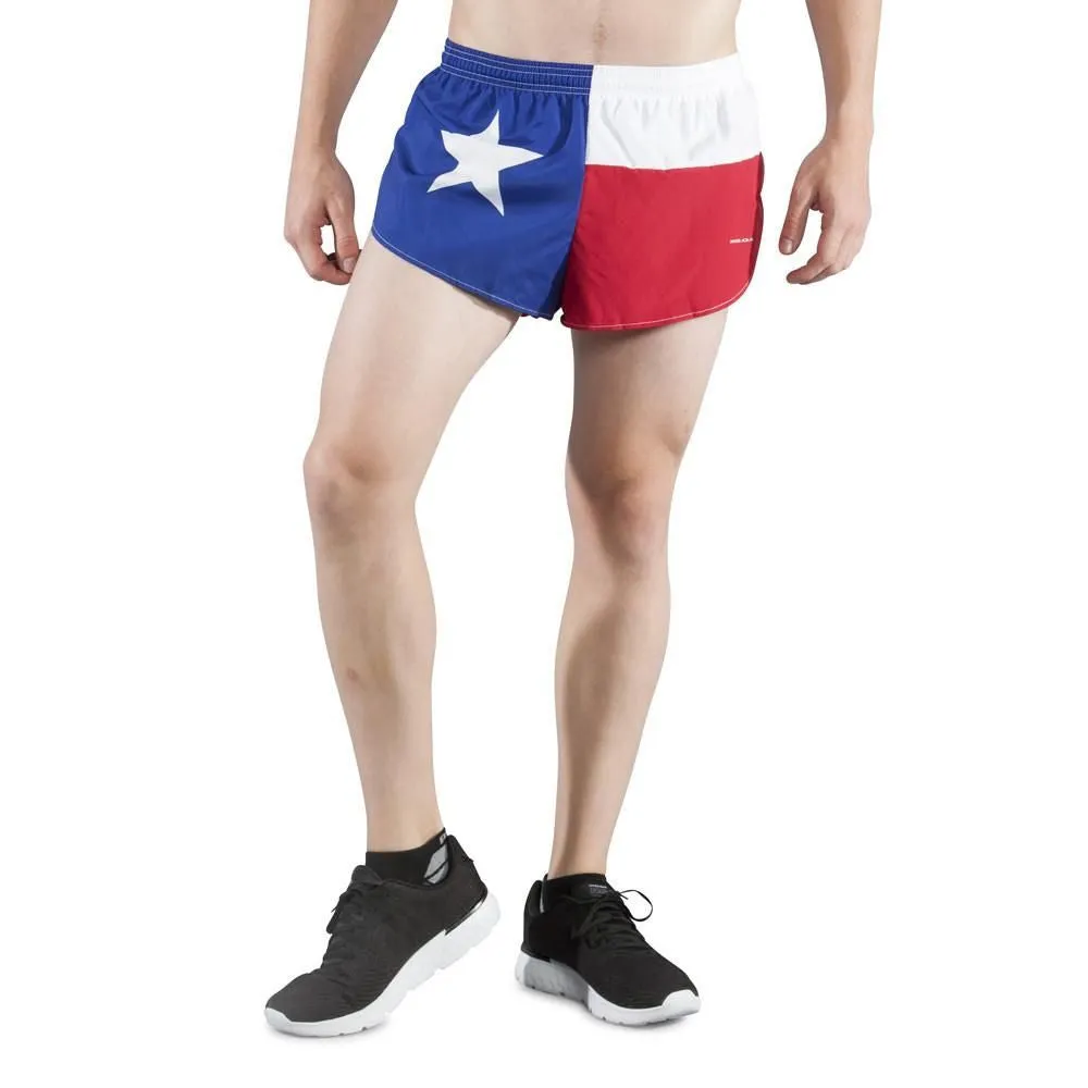 Men's 1" Elite Split Shorts- Texas