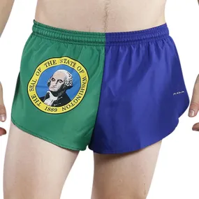 Men's 1" Elite Split Shorts- Washington