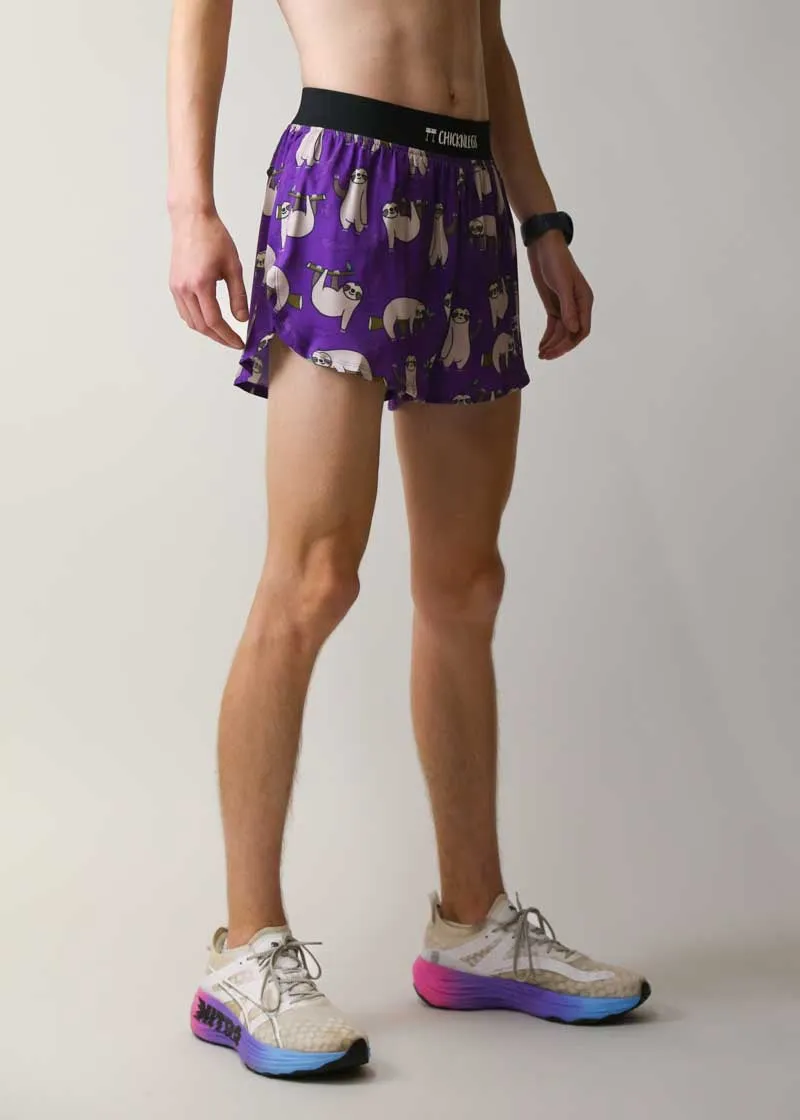 Men's Sloths 4" Half Split Shorts