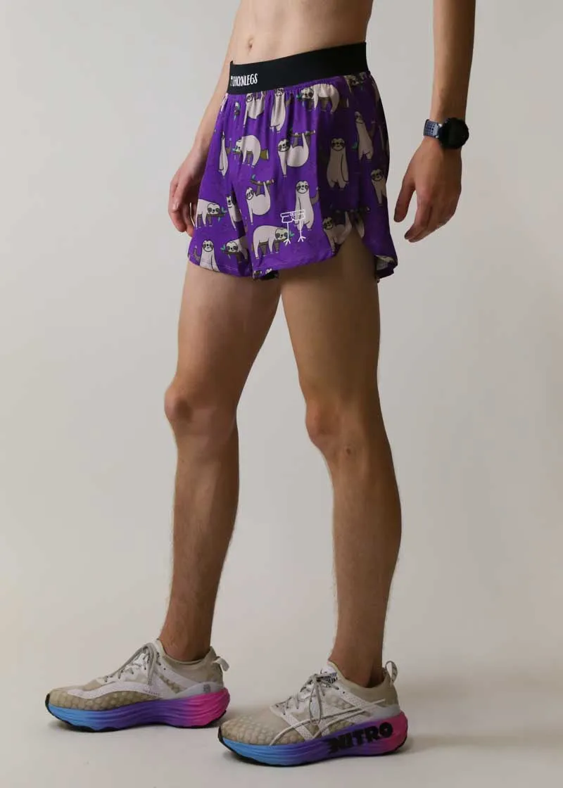 Men's Sloths 4" Half Split Shorts