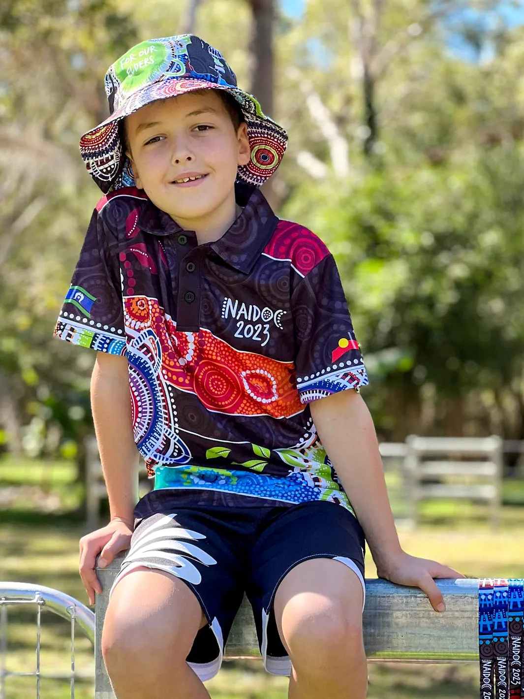 NAIDOC 2023 - Polo Shirt Kids- Elders 3