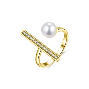 New Yorker Freshwater Pearl Ring WR00059