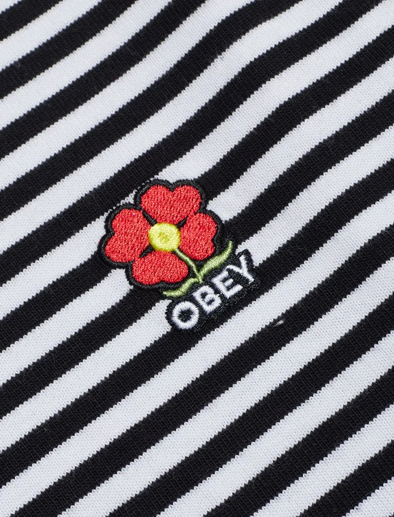 Obey Womens Romelia Tee LS Black Multi