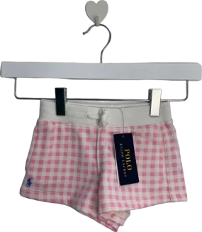 Ralph Lauren Pink Checkered Shorts UK 2T