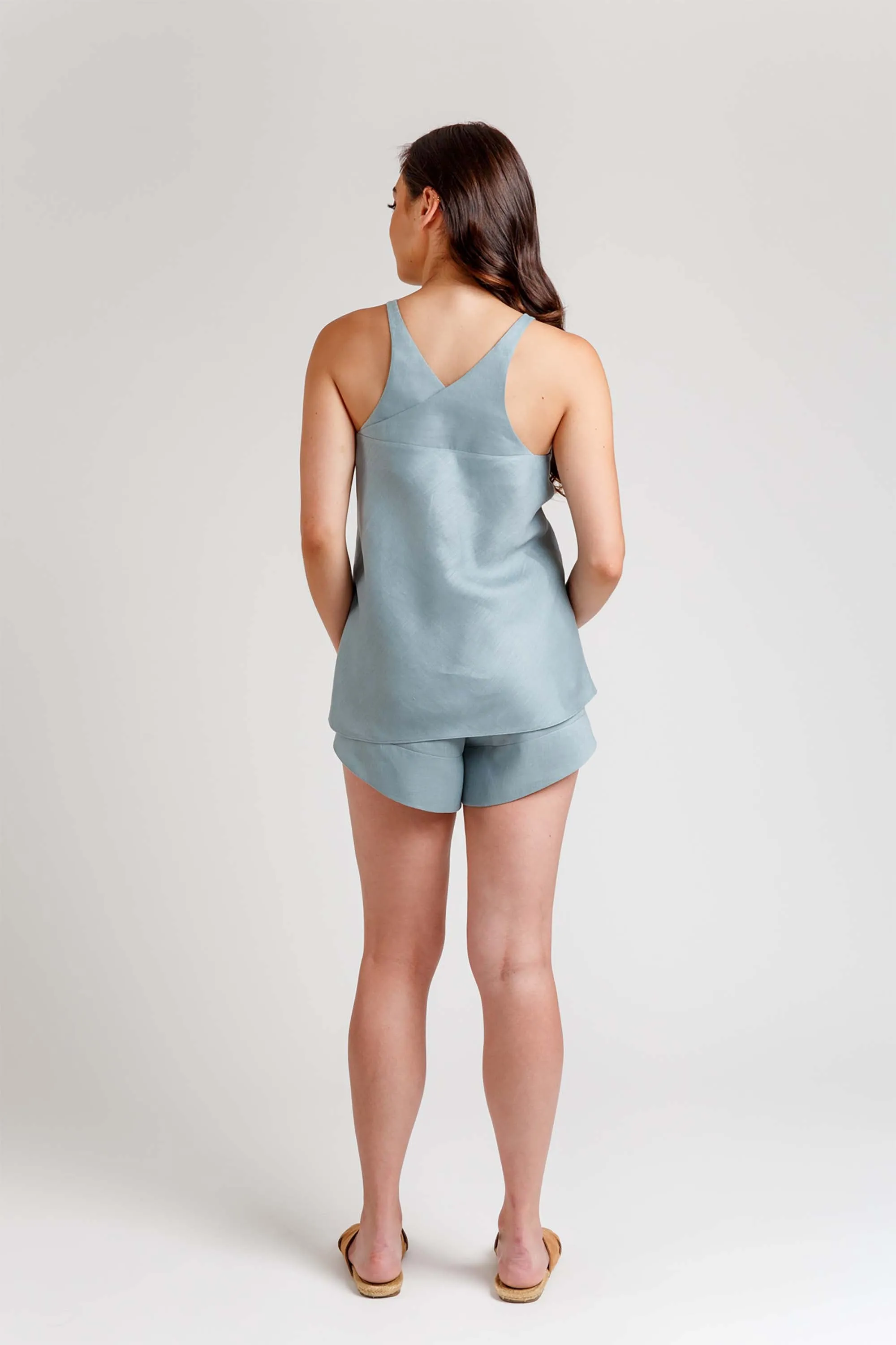 Reef Camisole & Shorts Set Sewing Pattern by Megan Nielsen Patterns, sizes 0-20