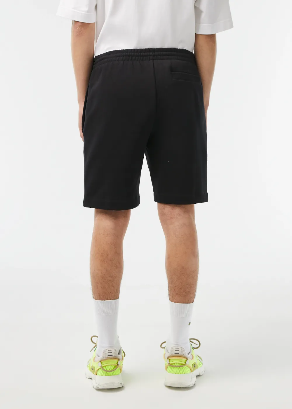 Short Lacoste molleton noir