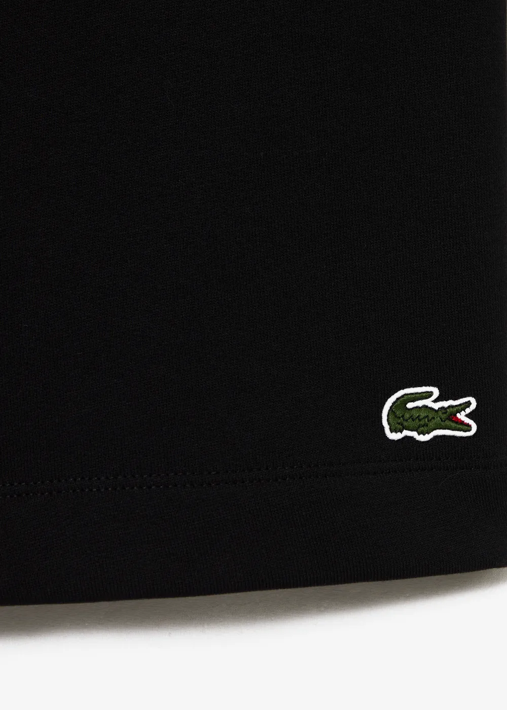 Short Lacoste molleton noir