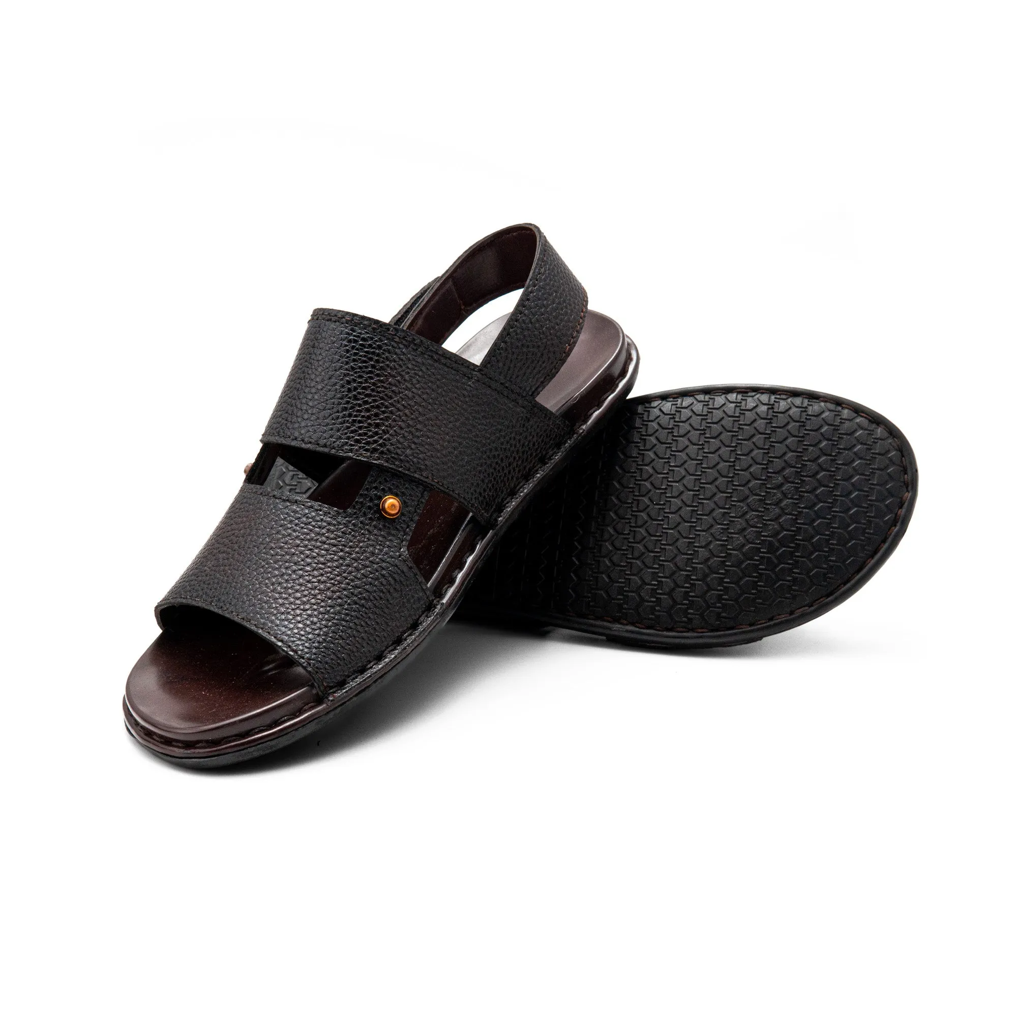 Side Bot Men Leather Sandals